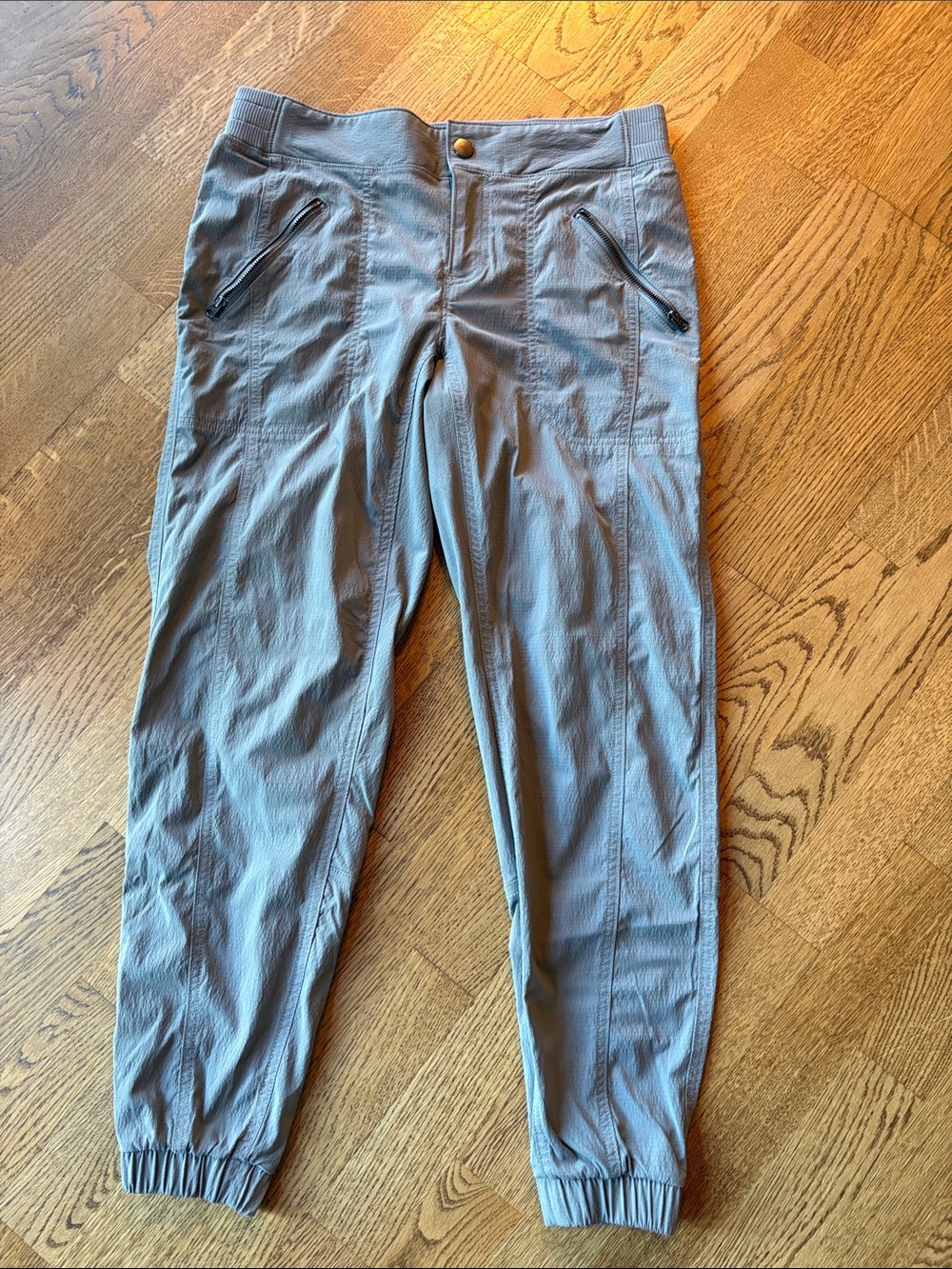 Athleta Women's Light Gray Drawstring Track Joggers
